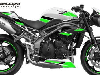 Foliendesign Triumph Speed Triple B.j. 2021 Lime Green