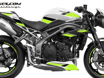 Foliendesign Triumph Speed Triple B.j. 2021 Wasabi Green