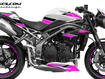 Foliendesign Triumph Speed Triple B.j. 2021 Pretty Pink
