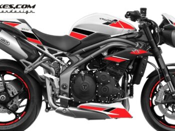 Foliendesign Triumph Speed Triple B.j. 2021 Racing Red