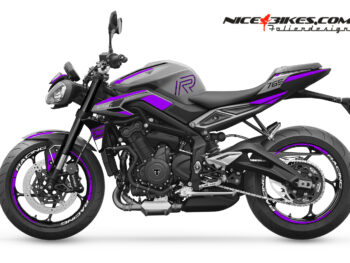 Foliendesign Street Triple 765 2024 Manga Violett
