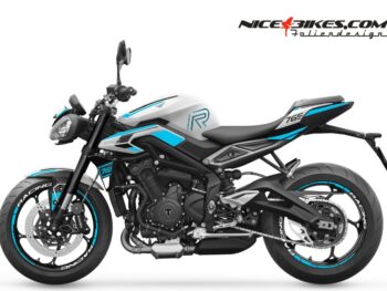 Foliendesign Street Triple 765 2024 Light Blue