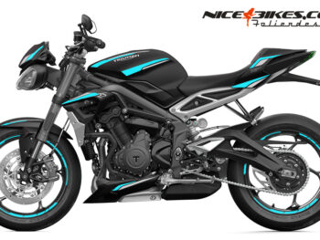 Foliendesign Triumph Street Triple RS B.j. 2021 Light Blue