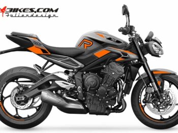 Foliendesign Street Triple 765 2023 Evil Orange