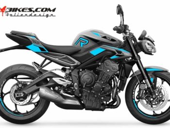 Foliendesign Street Triple 765 2023 Light Blue