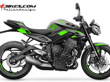 Foliendesign Street Triple 765 2023 Limegreen