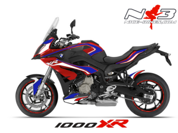 BMW S1000XR EDITION blau/weiß auf roter Maschine 2015 /2016