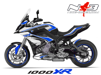 BMW S1000XR EDITION Blau auf weißer Maschine 2015 /2016