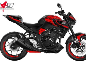 Foliendesign YAMAHA MT03 Bj. 2020 Racing Red