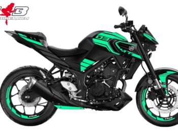 Foliendesign YAMAHA MT03 Bj. 2020 Mint Blue