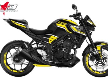 Foliendesign YAMAHA MT-03 Bj. 2022-24 Hornet Yellow