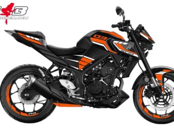 Foliendesign YAMAHA MT-03 Bj. 2022-24 Evil Orange