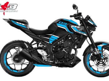 Foliendesign YAMAHA MT-03 Bj. 2022-24 Light Blue
