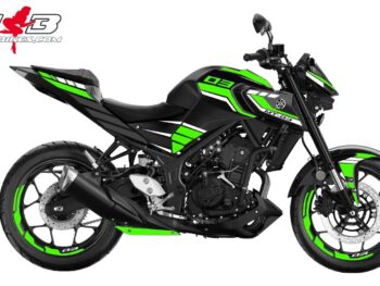 Foliendesign YAMAHA MT-03 Bj. 2022-24 Limegreen