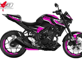 Foliendesign YAMAHA MT-03 Bj. 2022-24 Pretty Pink