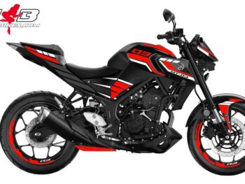 Foliendesign YAMAHA MT-03 Bj. 2022-24 Raciing Red