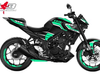 Foliendesign YAMAHA MT-03 Bj. 2022-24 Miami Blue