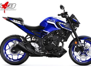 Foliendesign YAMAHA MT-03 Bj. 2022-24 Racing White