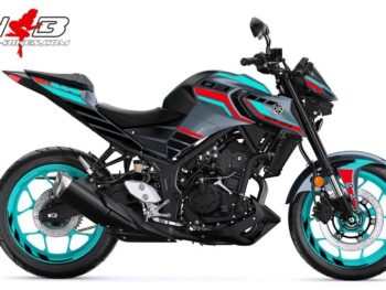 Foliendesign YAMAHA MT-03 Cyan Racing Edition
