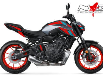 Foliendesign YAMAHA MT07 B.j. 2021 Racing Red