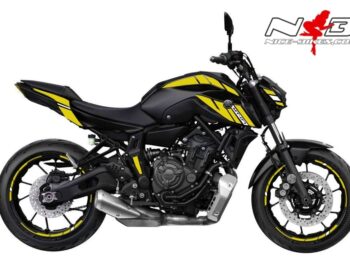 Foliendesign YAMAHA MT07 B.j. 2021 Hornet Yellow