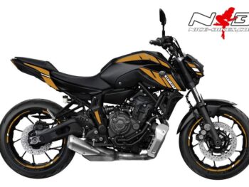 Foliendesign YAMAHA MT07 B.j. 2021 Olympic Gold