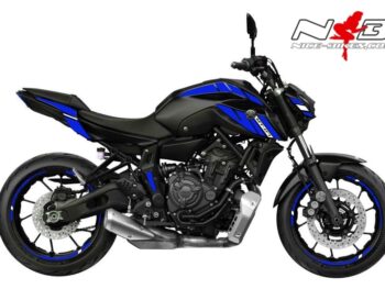 Foliendesign YAMAHA MT07 B.j. 2021 Racing Blue