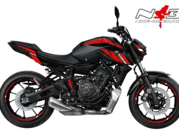 Foliendesign YAMAHA MT07 B.j. 2021 Racing Red