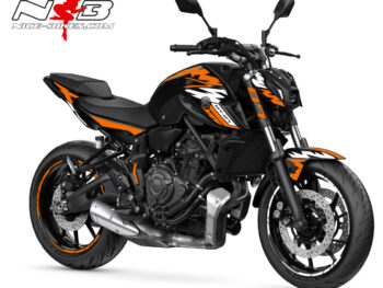 Foliendesign YAMAHA MT-07  Evil Orange