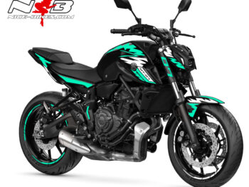 Foliendesign YAMAHA MT-07 Miami Blue