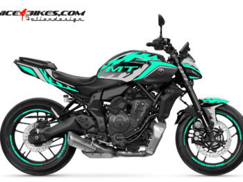 Foliendesign Yamaha MT07 Miami Blue