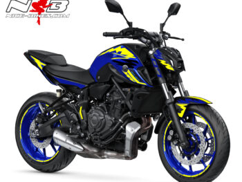 Foliendesign YAMAHA MT-07 Neon Yellow
