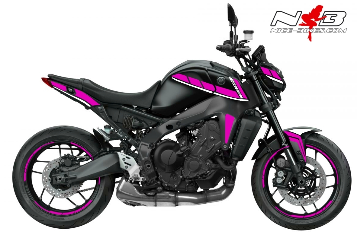 Foliendesign YAMAHA MT09 B.j. 2021 Pretty Pink