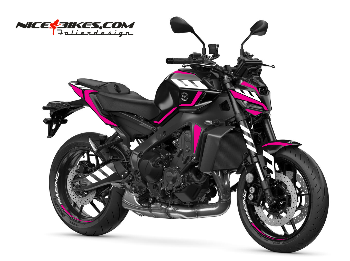 Foliendesign Yamaha MT09 24 Pretty Pink 2