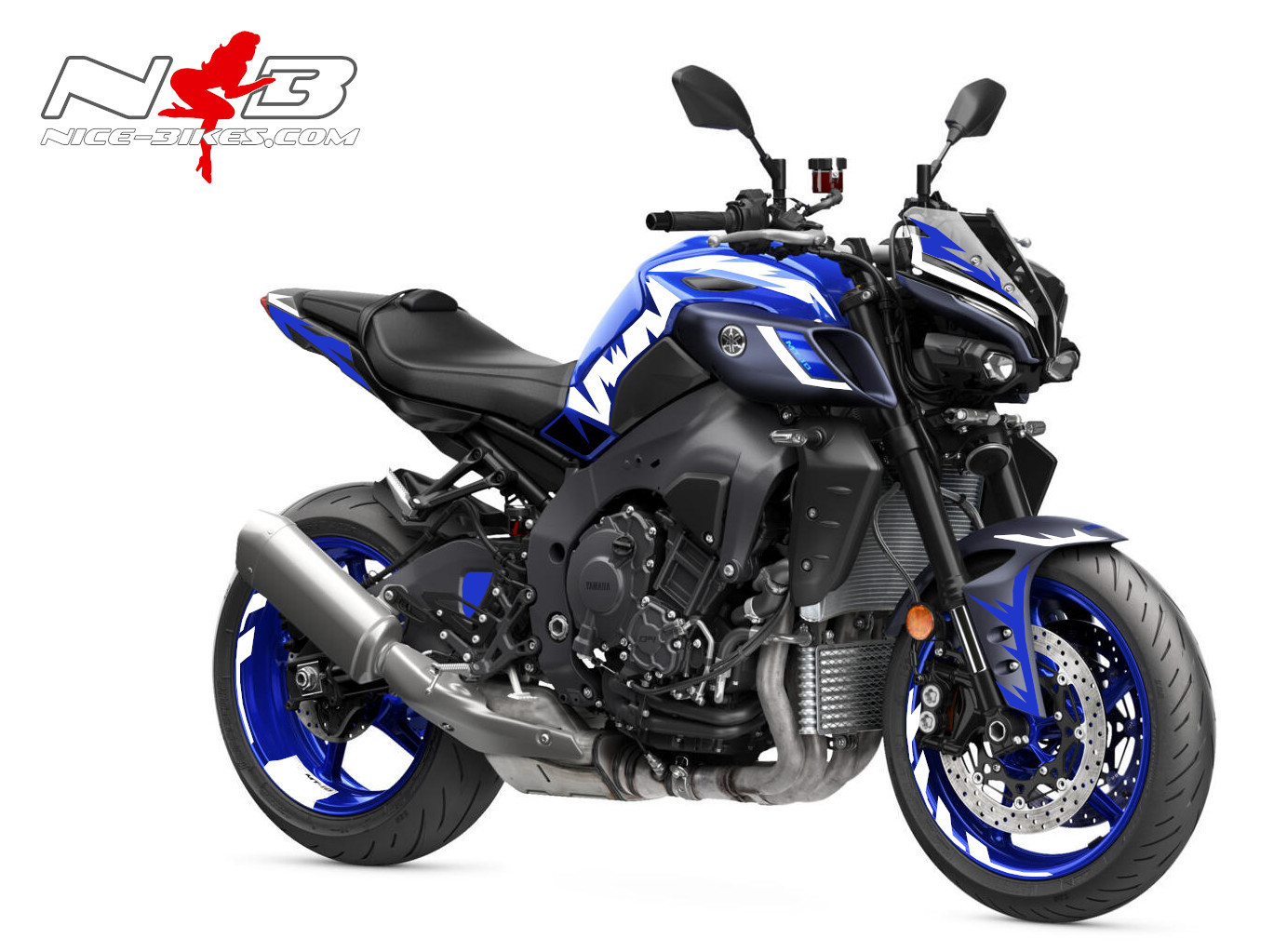 Foliendesign YAMAHA MT-10 Racing White