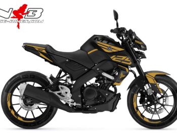 Foliendesign YAMAHA MT125 Bj.  Olympic Gold