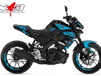 Foliendesign YAMAHA MT125 Bj.  Light Blue