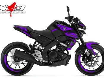 Foliendesign YAMAHA MT125 Bj.  Manga Violett