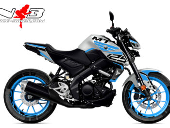 Foliendesign Yamaha MT125 2025 Ice Storm Blue Edition