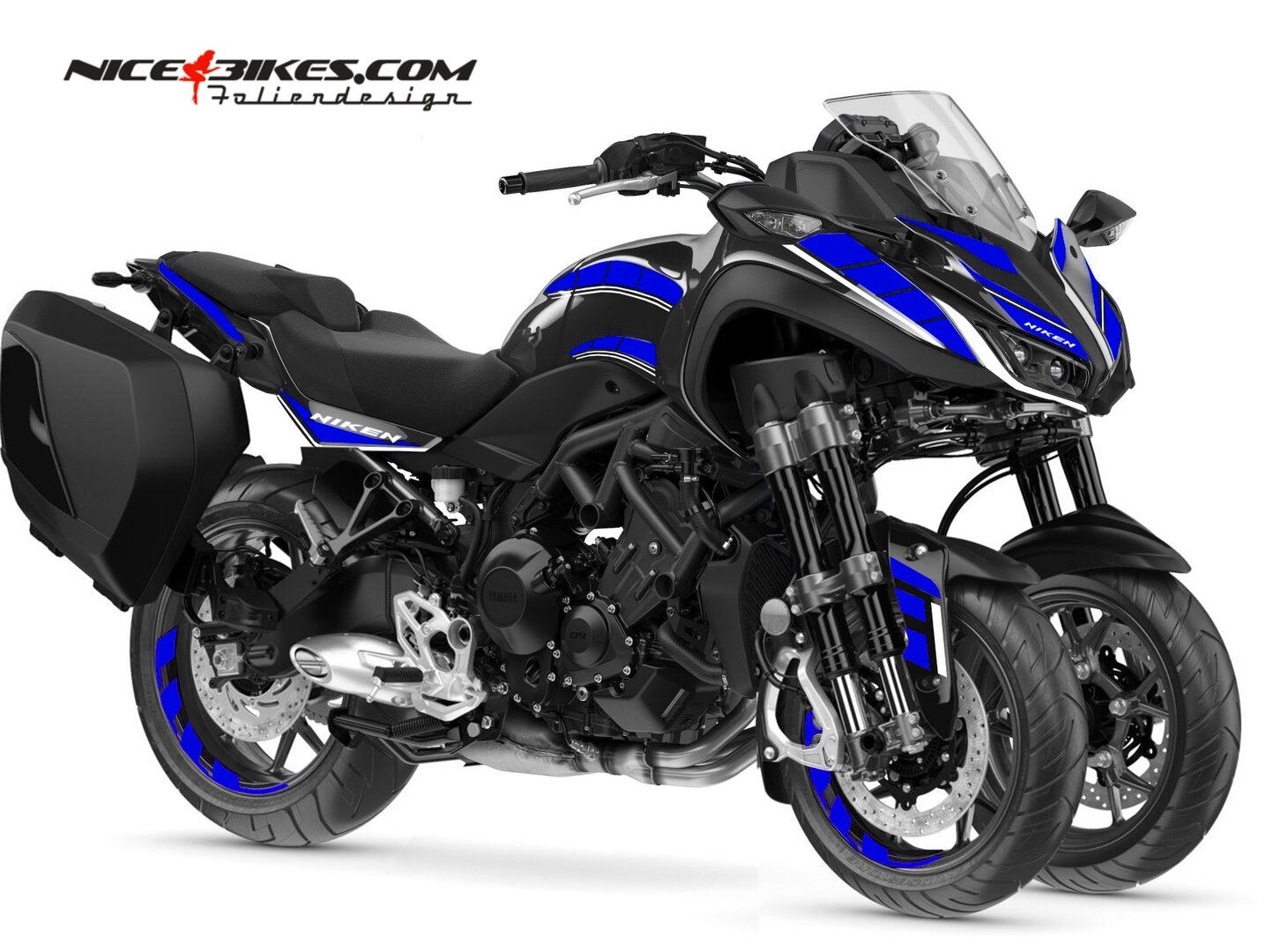 Foliendeisgn Yamaha Niken Racing Blue