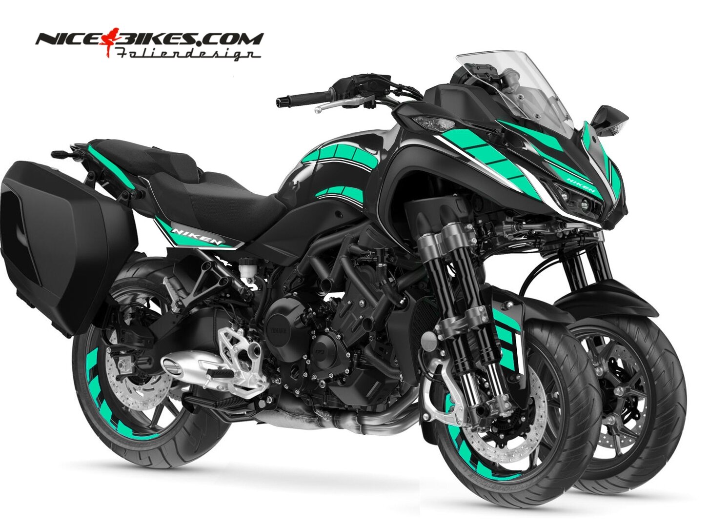 Foliendeisgn Yamaha Niken Miami Blue