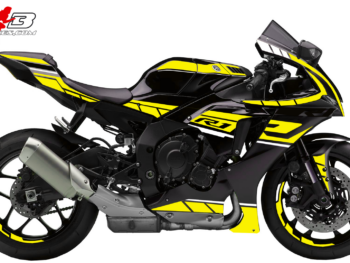 Foliendesign YAMAHA R1  Hornet Yellow