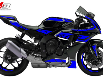 Foliendesign YAMAHA R1 Racing Blue