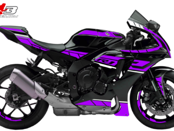 Foliendesign YAMAHA R1 Manga Violett
