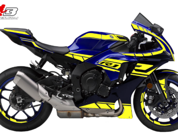 Foliendesign YAMAHA R1  Neon Yellow
