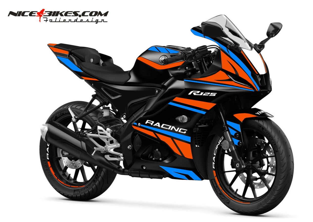 Foliendesign Yamaha R125 Gulf Design 2