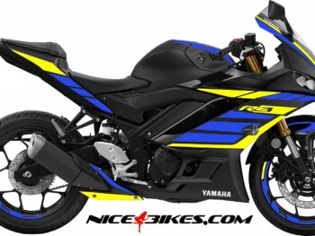 R3 Dekor Racing Blue -  Neon Yellow