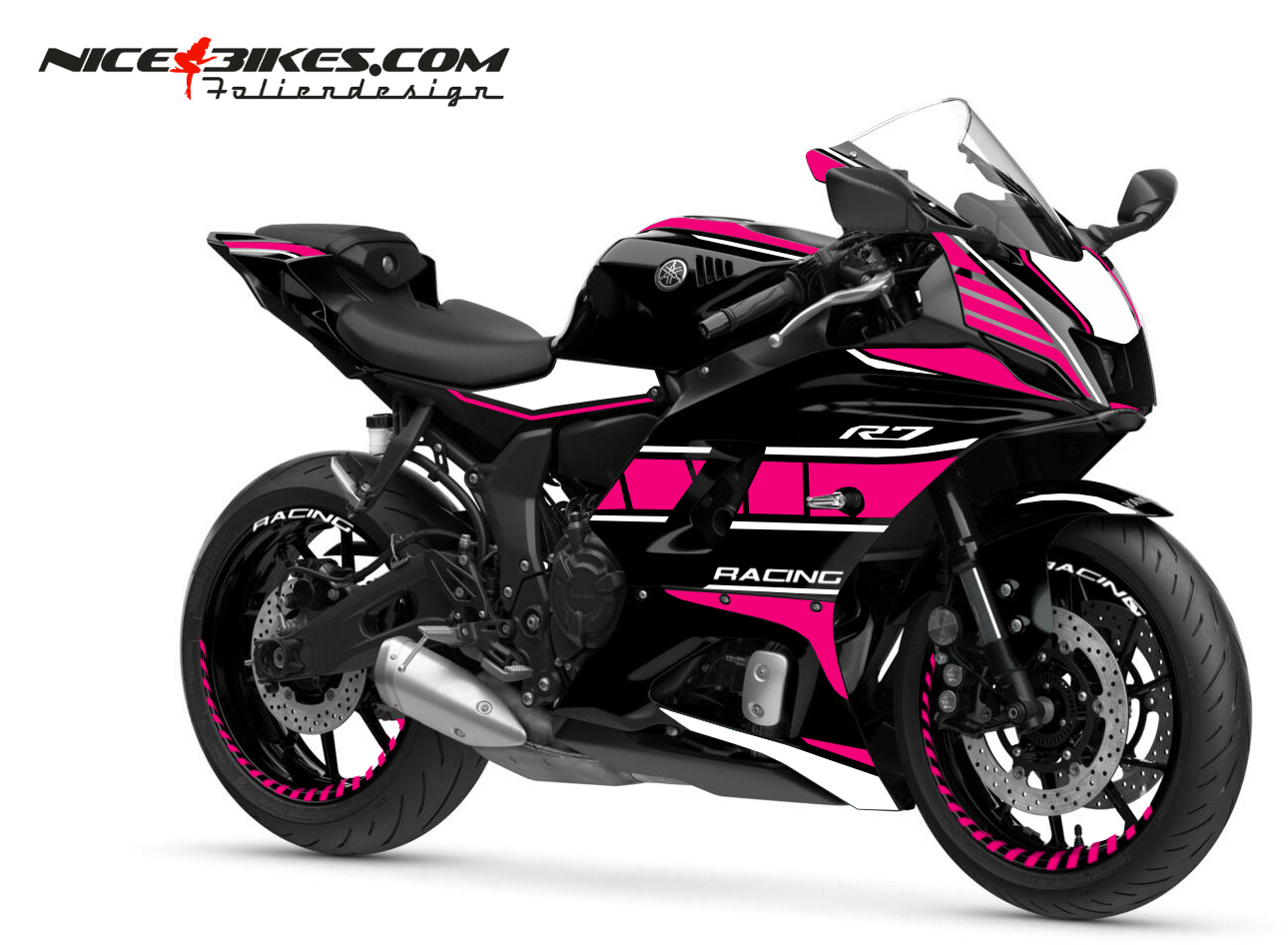 Foliendesign YAMAHA R7 Pretty Pink