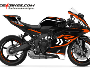 Foliendesign Yamaha R9 Evil Orange