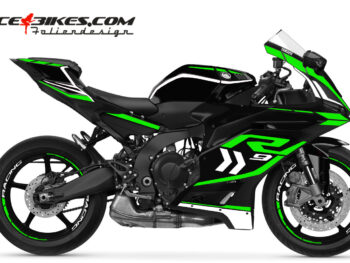 Foliendesign Yamaha R9 Limegreen